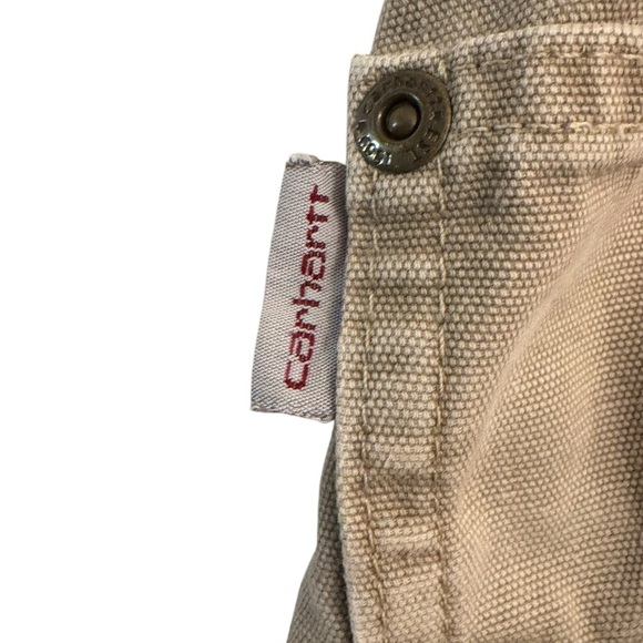 Men’s Carhart pants size 42x30 Loose fit Carpenter work blue collar construction - Picture 4 of 9